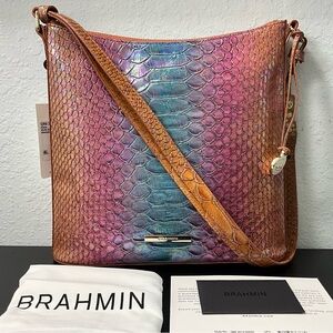 Brahmin Katie MULTI STELLARIS Snake Pattern Genuine Leather NWT